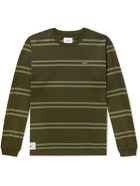 WTAPS - Striped Cotton-Jersey T-shirt - Green