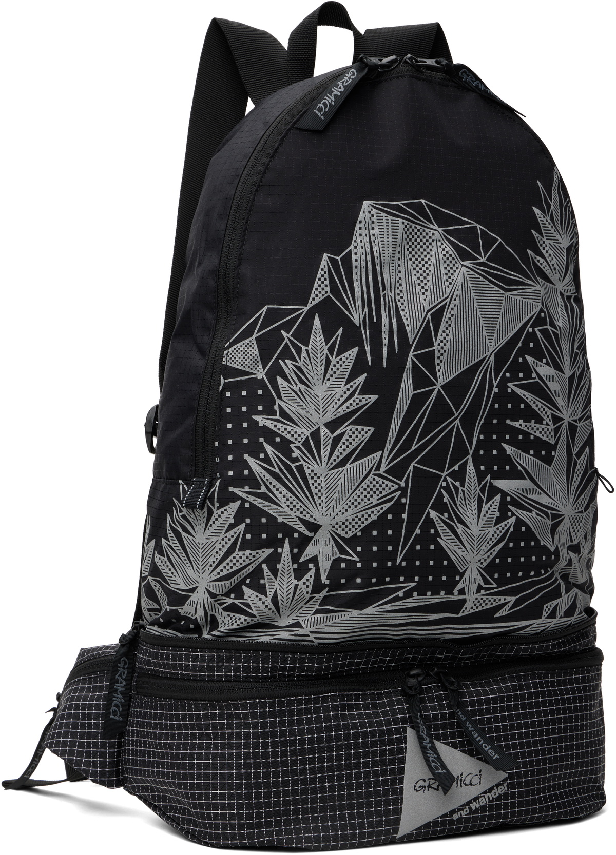 and wander Black Gramicci Editon 2Way Ripstop Backpack