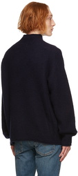 YMC Navy Diddy Roll Turtleneck