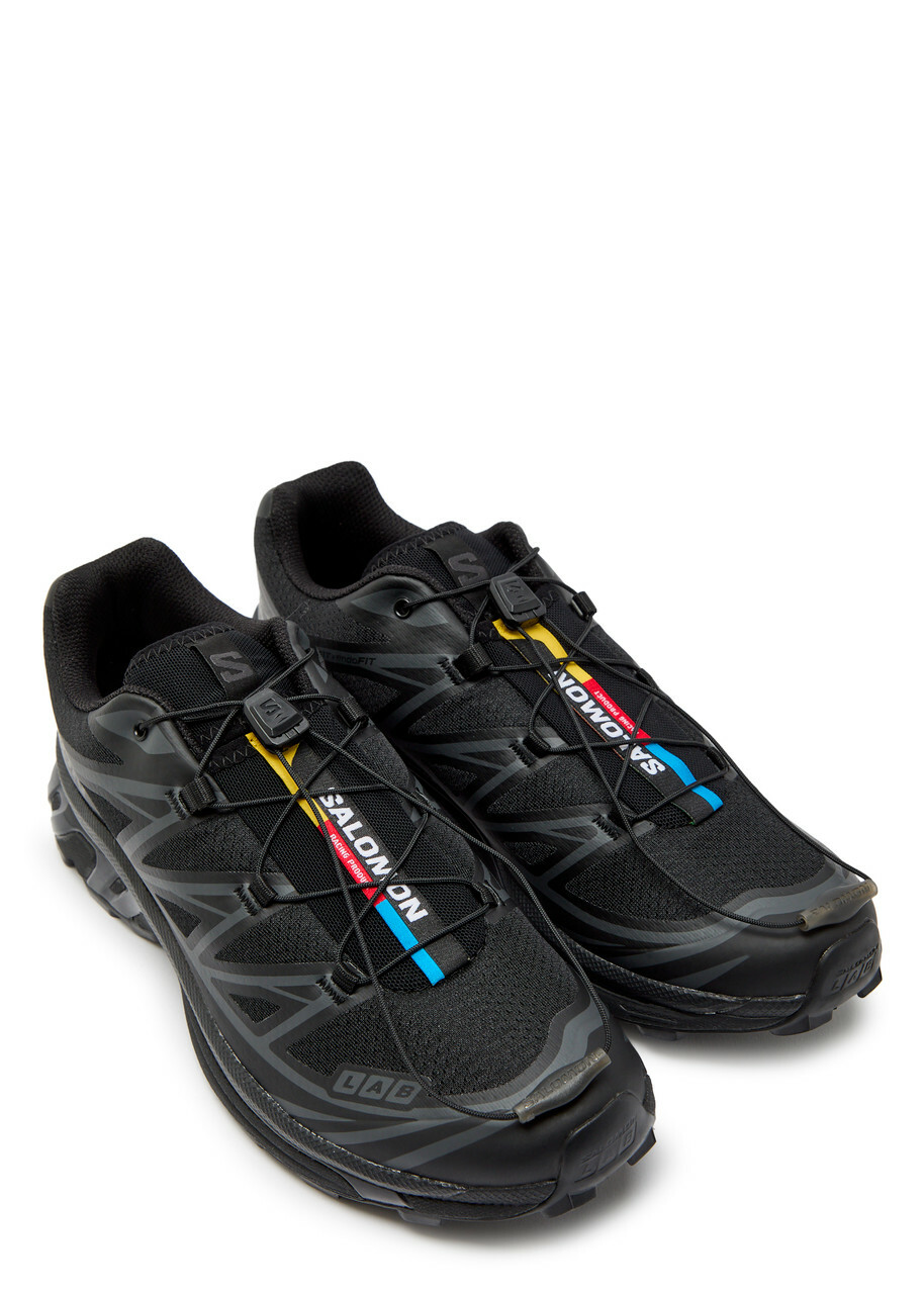 Salomon XT-6 Panelled Mesh Sneakers Black