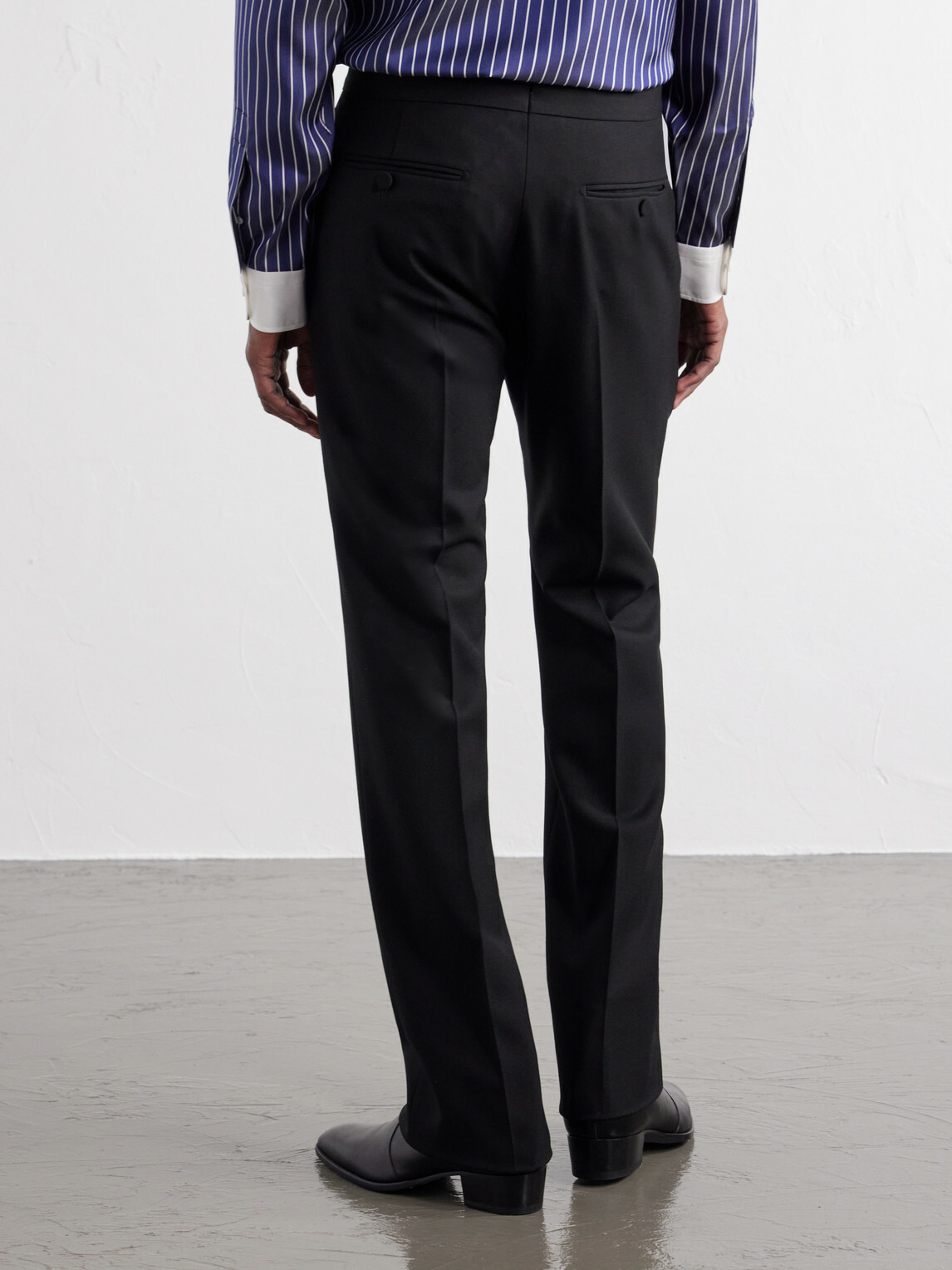 TOM FORD - Slim-Leg Wool-Twill Trousers - Black