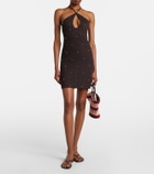 Staud Isola crochet embellished cotton beach dress