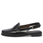 Bass Weejuns Women's Weejun Penny Sling Loafer in Black Leather