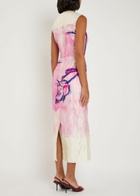 Erdem Printed Crinkled Satin Midi Dress Multi Print