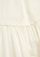 Rebecca Vallance Kahlia Appliquéd Linen-blend Midi Dress Ivory