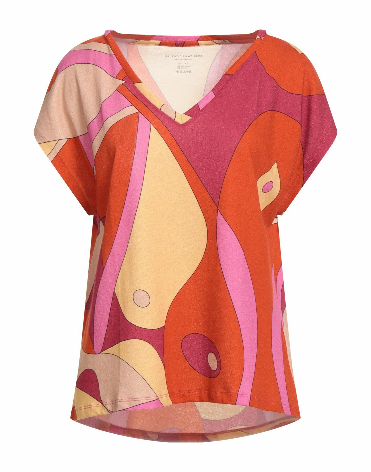 Majestic Filatures Womens T-shirt Rust