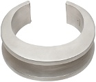 Parts of Four Silver Crescent Channel Bracelet