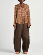Manila Grace Womens Shirt Camel