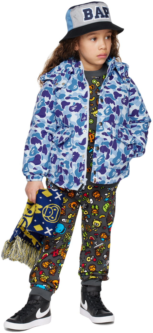 BAPE Kids Blue Baby Milo Mixed Fruit Backpack A Bathing Ape