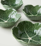 Bordallo Pinheiro Cabbage set of 4 ceramic bowls