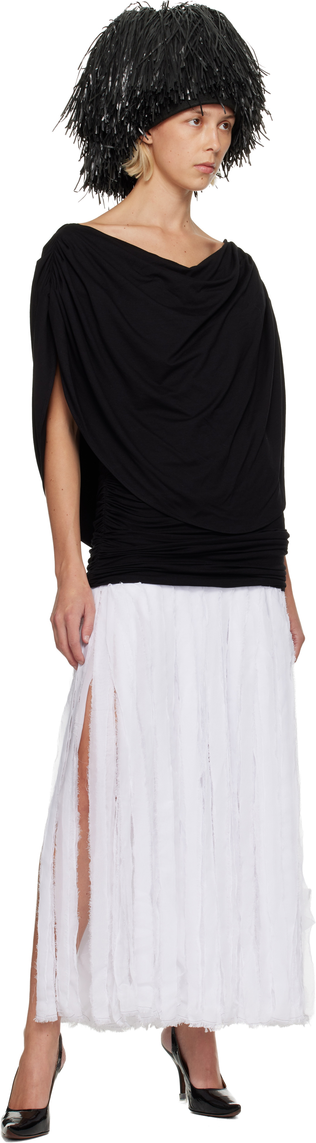 Nicklas Skovgaard Black & White Laura Maxi Dress