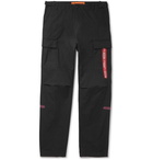 Heron Preston - Embroidered Cotton Cargo Trousers - Men - Black