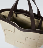 Bottega Veneta Arco Intreccio leather-trimmed tote bag