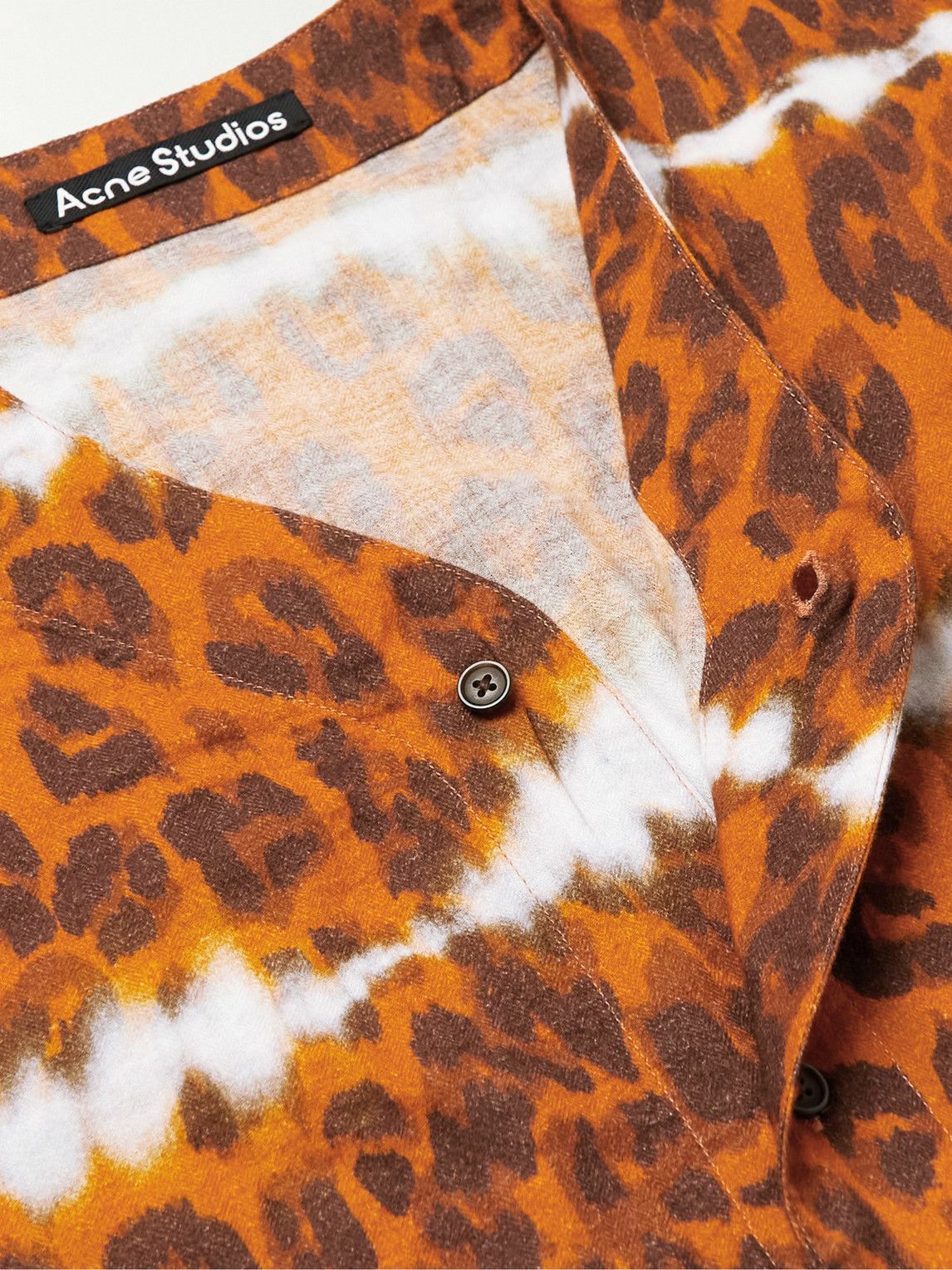 Acne Studios - Sandit Leopard-Print Herringbone Organic Cotton