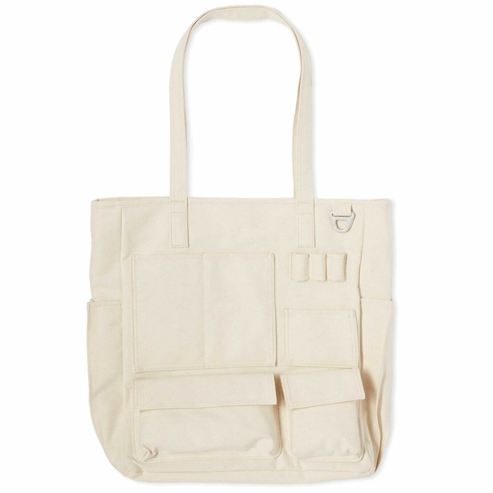 Photo: F/CE. Men's W.R Canvas Pocket Tote Bag in Ivory 