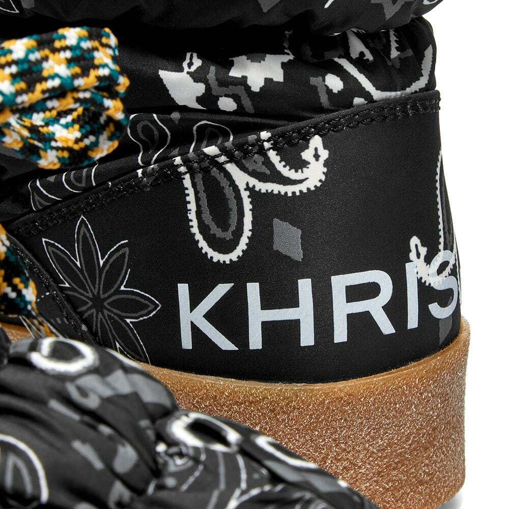 KhrisJoy NWB Puff Bandana Boots In Black & Gray Paisley Size  display picture 1