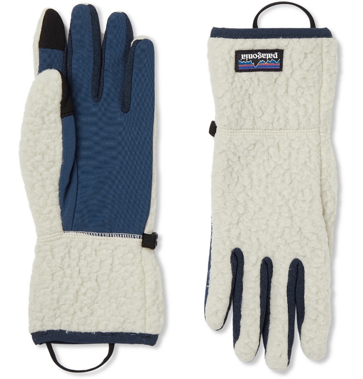 Photo: Patagonia - Retro Pile Nylon-Panelled Polartec Fleece Gloves - Neutrals
