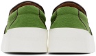 JW Anderson Green Slip-Ons Sneakers