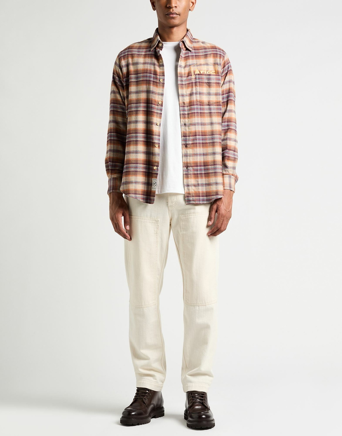Aries Mens Shirt in Brown