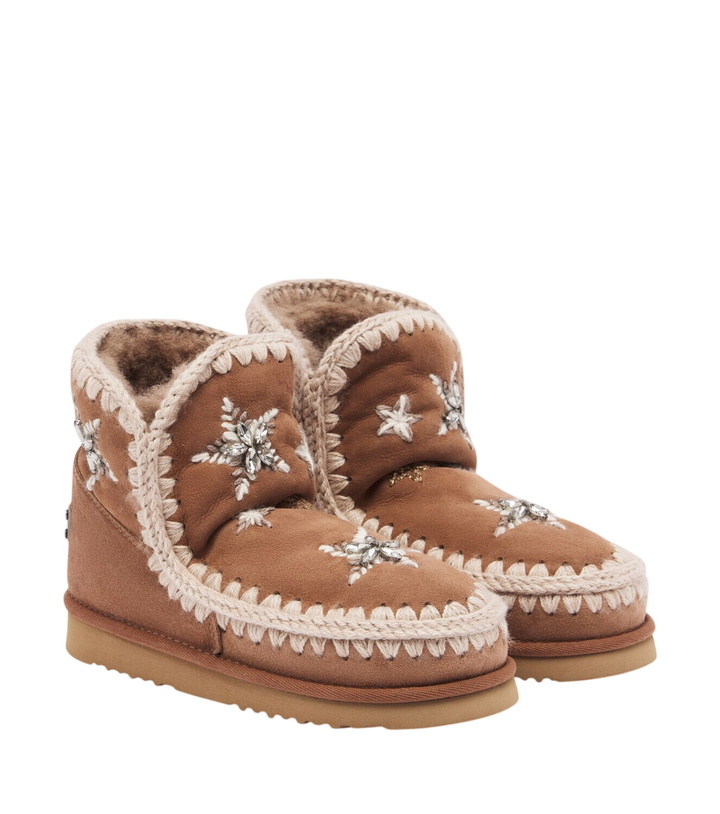 Photo: Mou 18 embellished suede ankle boots