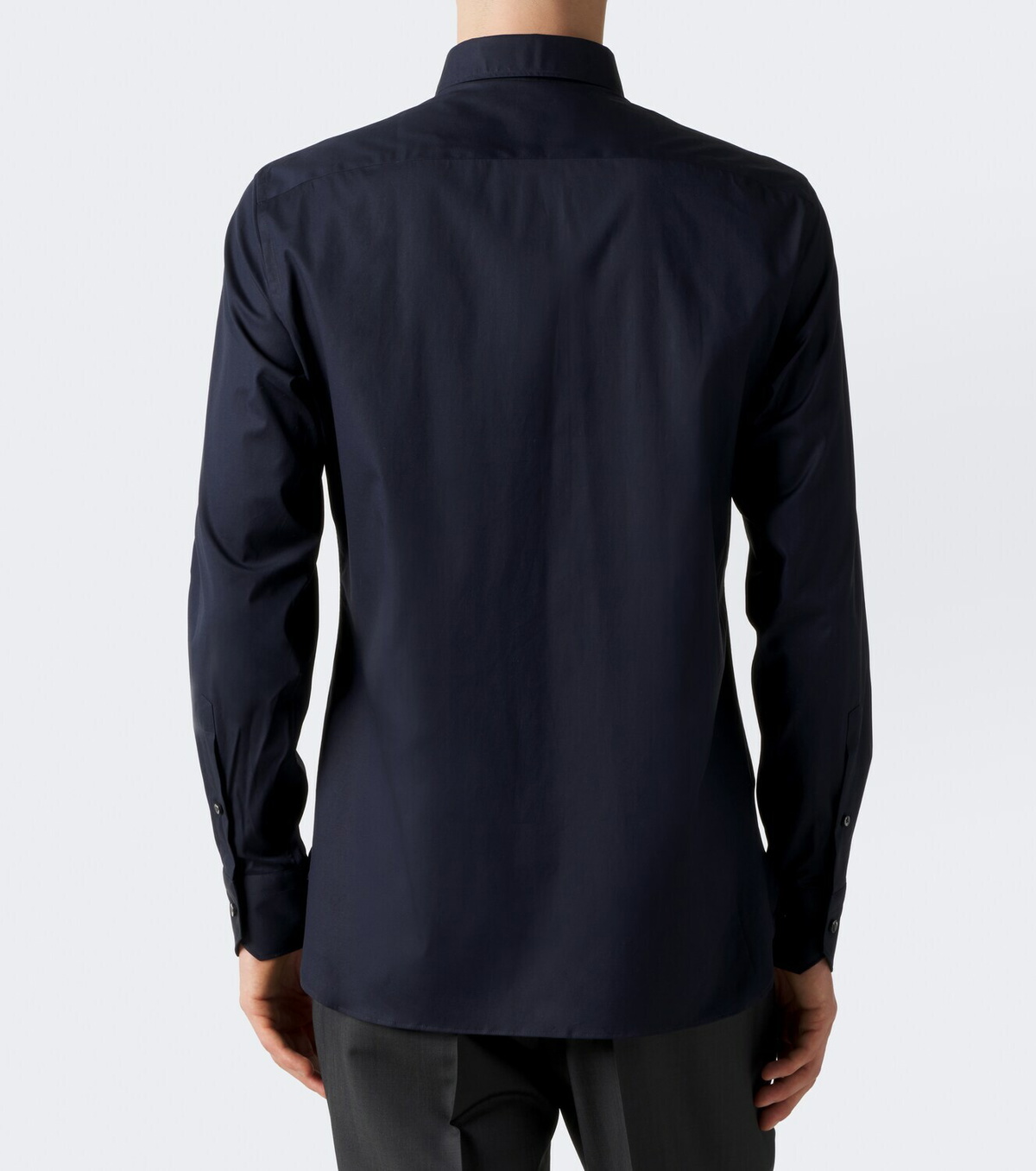 Zegna Cotton-blend poplin shirt