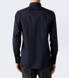 Zegna Cotton-blend poplin shirt