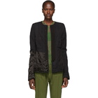Haider Ackermann Black Quilted Contrast Jacket