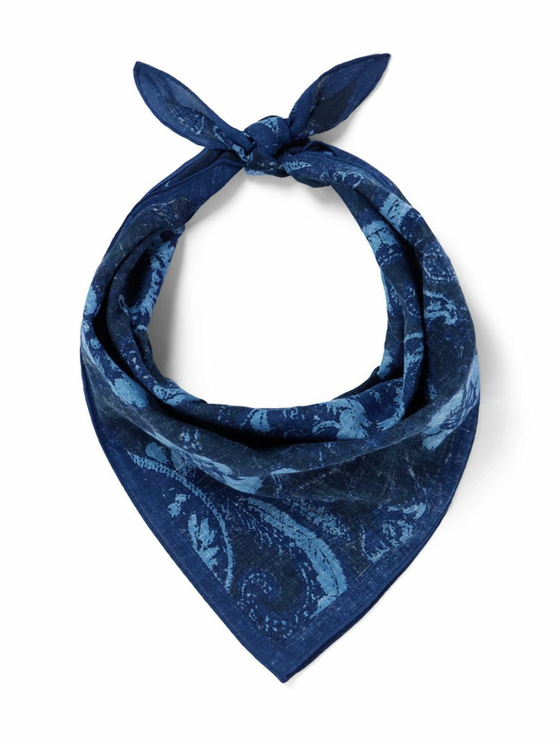Photo: Blue Blue Japan - Tsujigahana Printed Cotton Bandana