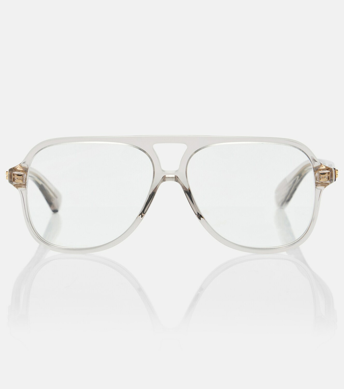 Bottega Veneta Slim Ribbon aviator glasses