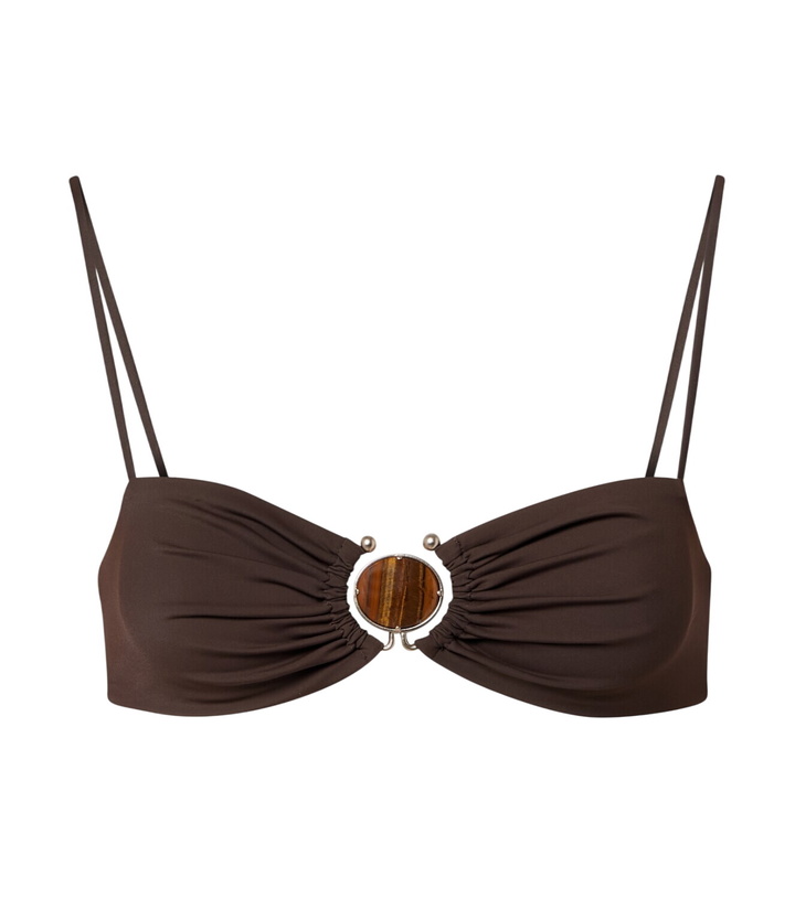 Photo: Christopher Esber Embellished ring-detail bikini top