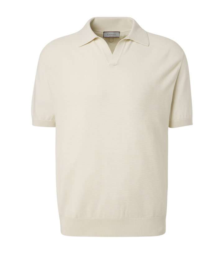 Photo: Canali Cotton and silk polo shirt
