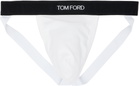 TOM FORD White Cotton Jock Strap