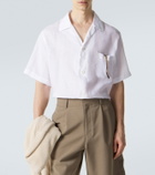 Brioni Linen bowling shirt