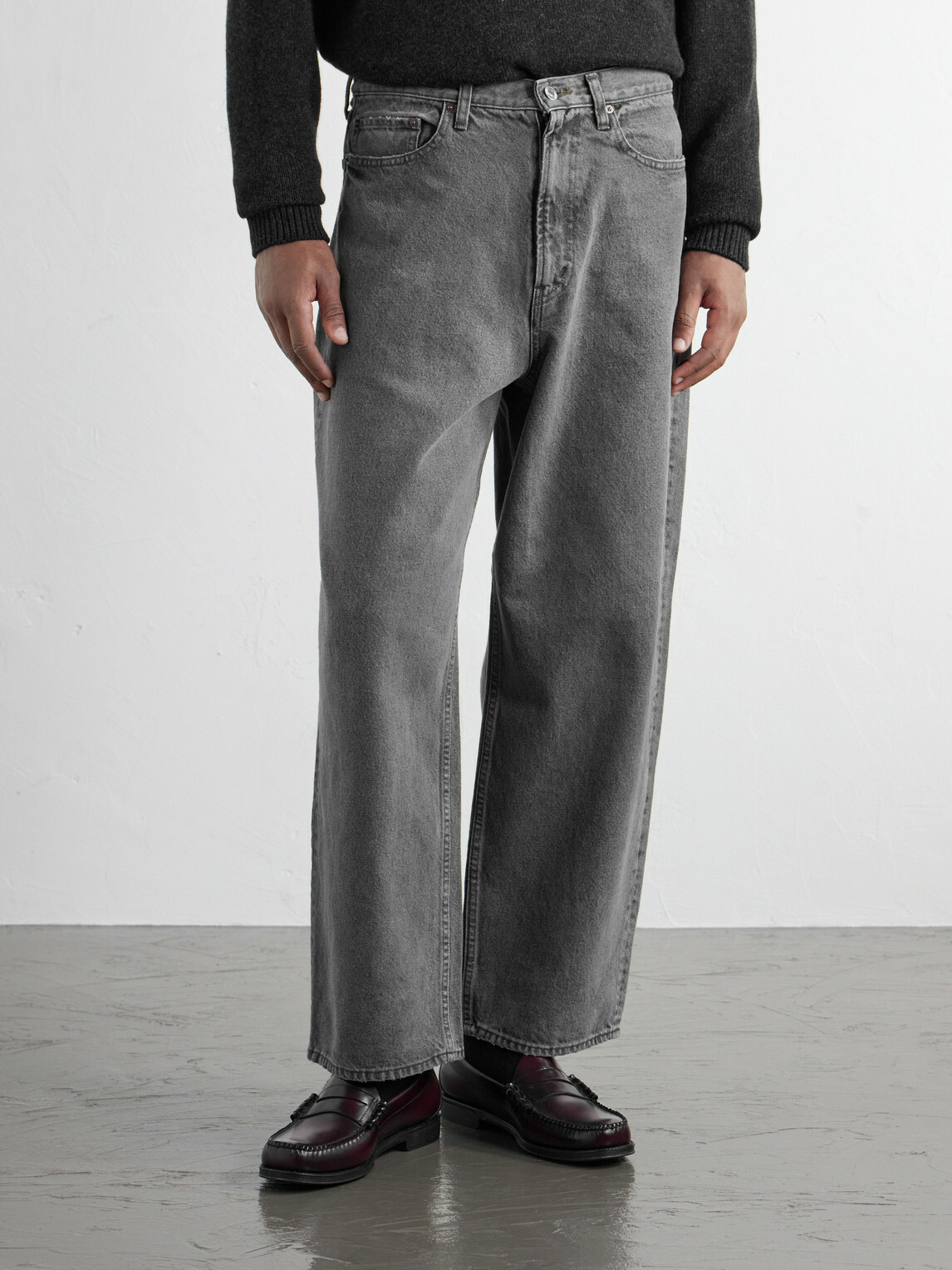 A.PRESSE - Wide-Leg Jeans - Gray