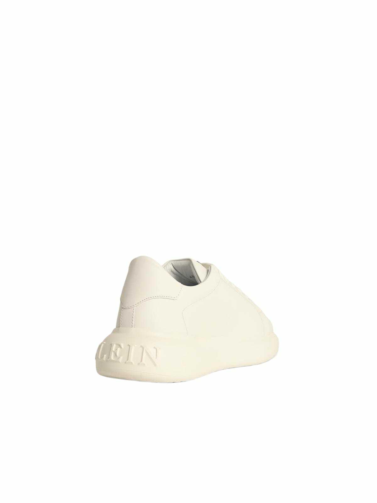 Philipp Plein low Top New Basic Hexagon White Leather Sneakers