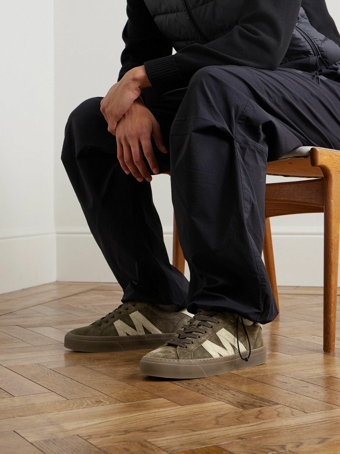 Moncler - Monaco2 Suede Sneakers - Green Moncler