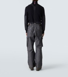 Moncler Grenoble Denim ski salopettes