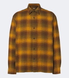 A.Presse Checked cotton and silk twill shirt