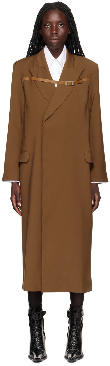 Luar Brown Belt Coat
