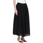 Loulou de Saison Black Naya Gathered Maxi Skirt