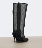 Alaïa Mesh knee-high boots