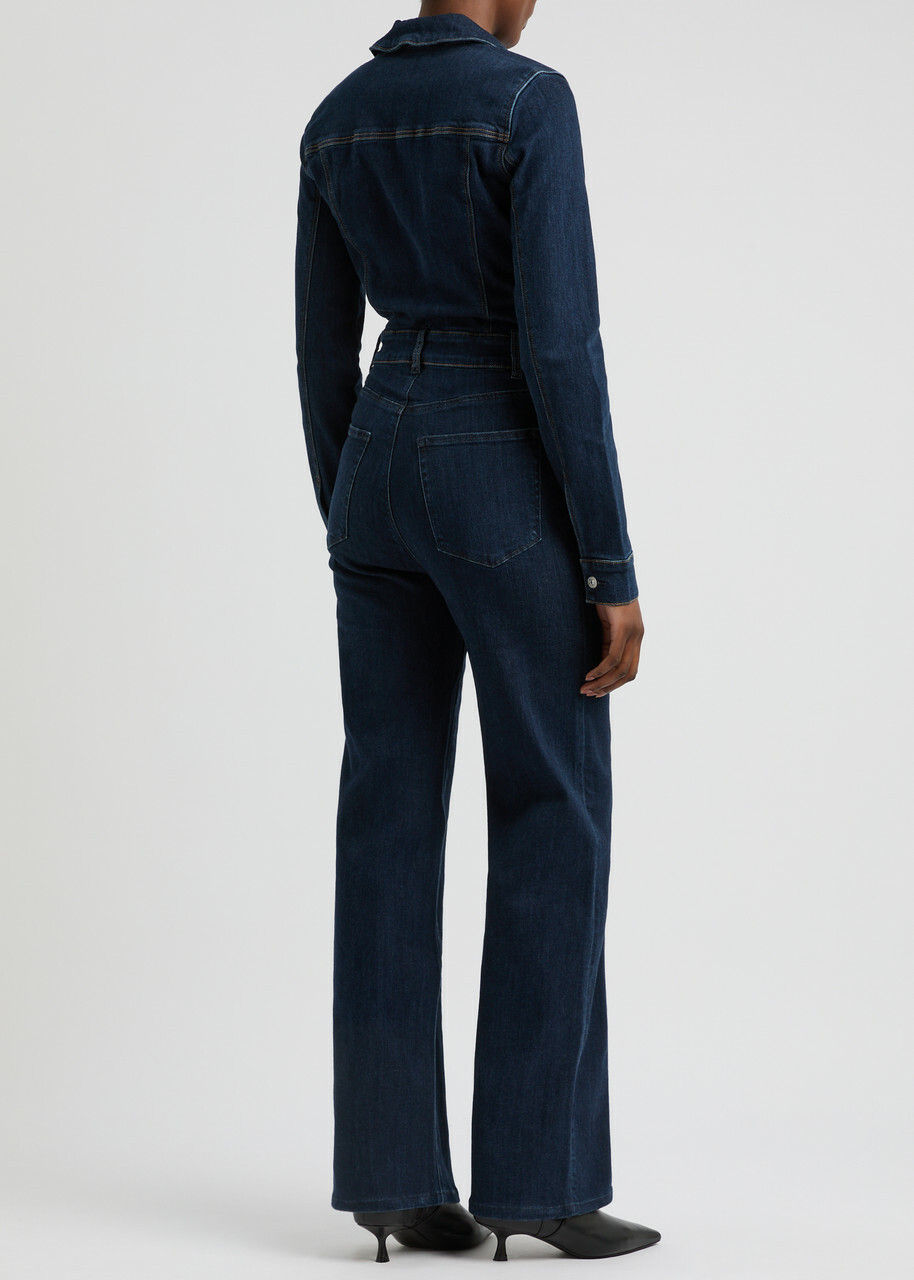 Paige Sasha Denim Jumpsuit Indigo