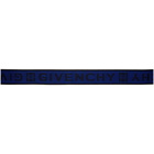 Givenchy Black and Blue Logo Webbing Belt