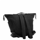 Ally Capellino Frank Large Waxed Cotton Rucksack in Black