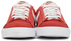 Nike Red & White Blazer Low ’77 Sneakers