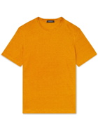 ERMENEGILDO ZEGNA - Linen T-Shirt - Orange
