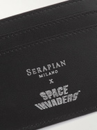 Serapian - Space Invaders Printed Stepan Coated-Canvas and Leather Cardholder