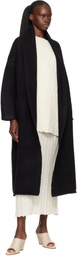 Lauren Manoogian Black Long Shawl Cardigan