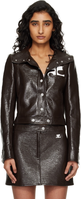 Photo: Courrèges Brown Reedition Vinyl Jacket