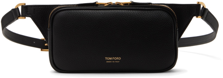 Photo: TOM FORD Black Zip Leather Pouch